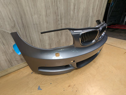 AFTERMARKET 08-13 BMW E82 E88 135 M SPORT Front Bumper Cover w/ Grilles Gray A52
