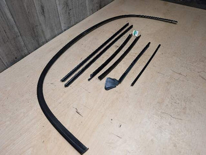 OEM BMW E88 135 Front Rear Door Exterior Trim Molding High Gloss Black SET of 7