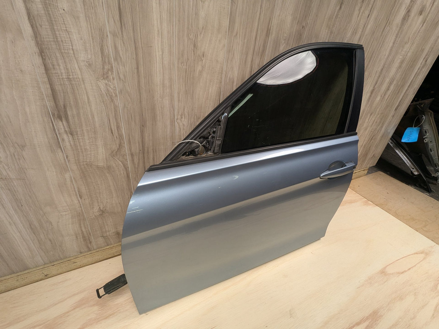 OEM BMW F30 F80 328 330 335 340 M3 Front Left Driver Door Shell Panel Blue B40 LIQUID BLUE METALLIC (B40)