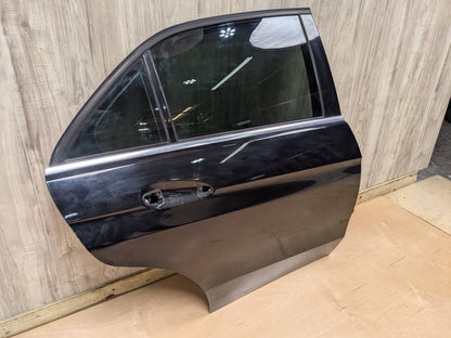 OEM Mercedes W212 E350 E400 E550 Rear Right Passenger Door Shell Panel Black 197 (Obsidian black- Metallic finish)