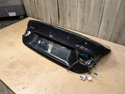 14-20 OEM BMW F32 428 430 435 440 Rear Trunk Lid Panel Deck Shell Black 475 BLACK SAPPHIRE METALLIC (475)