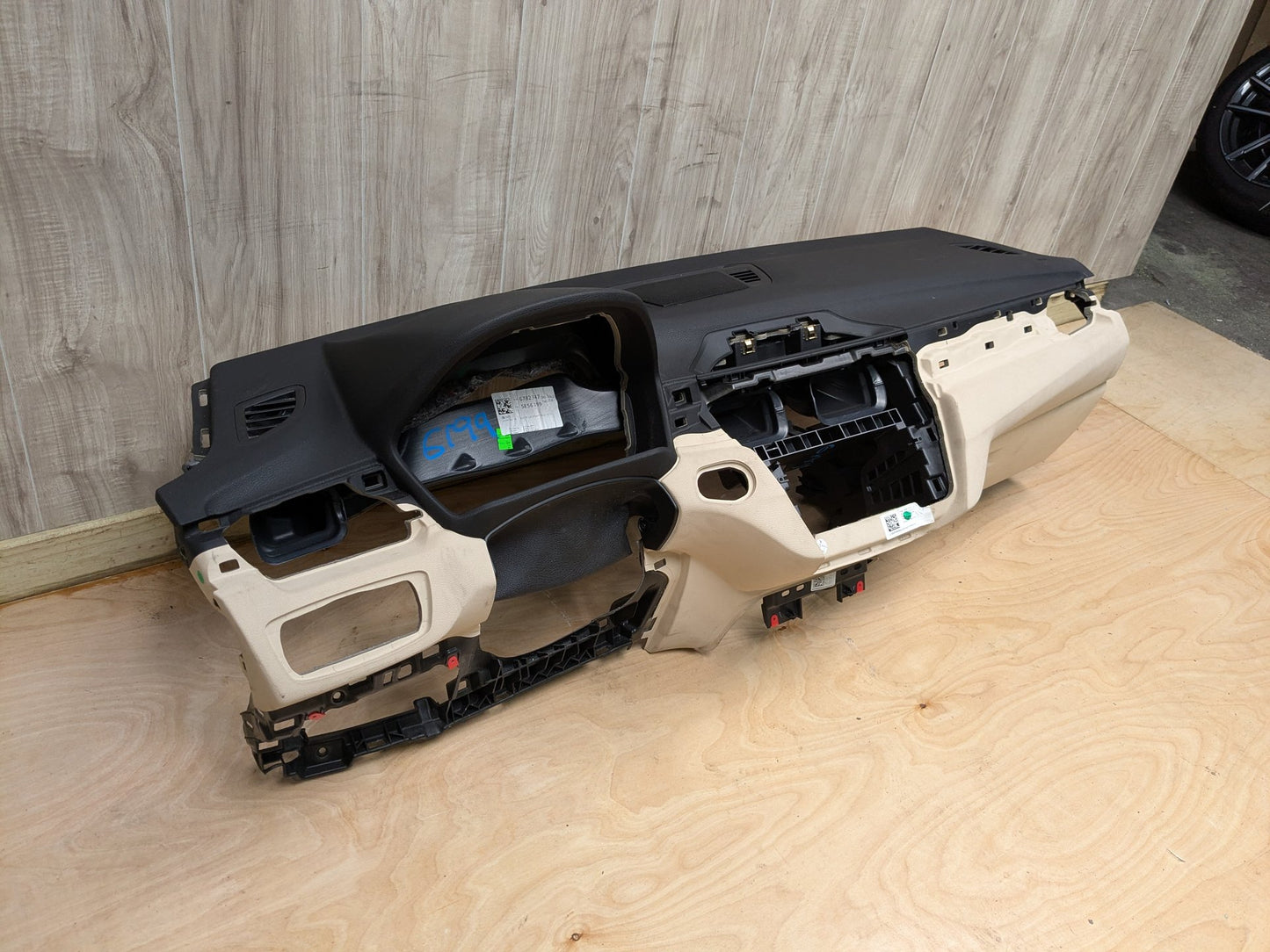 16-23 OEM BMW F39 F48 X1 X2 Dashboard Cover Trim Dash Panel Beige/Black