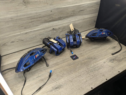 2020 BMW M340i G20 Front Rear Left Right Brake Caliper SET 6891236 OEM BMW G20 G22 G23 M240 M340 M440 Front Rear Left Right Brake Calipers Blue SET
