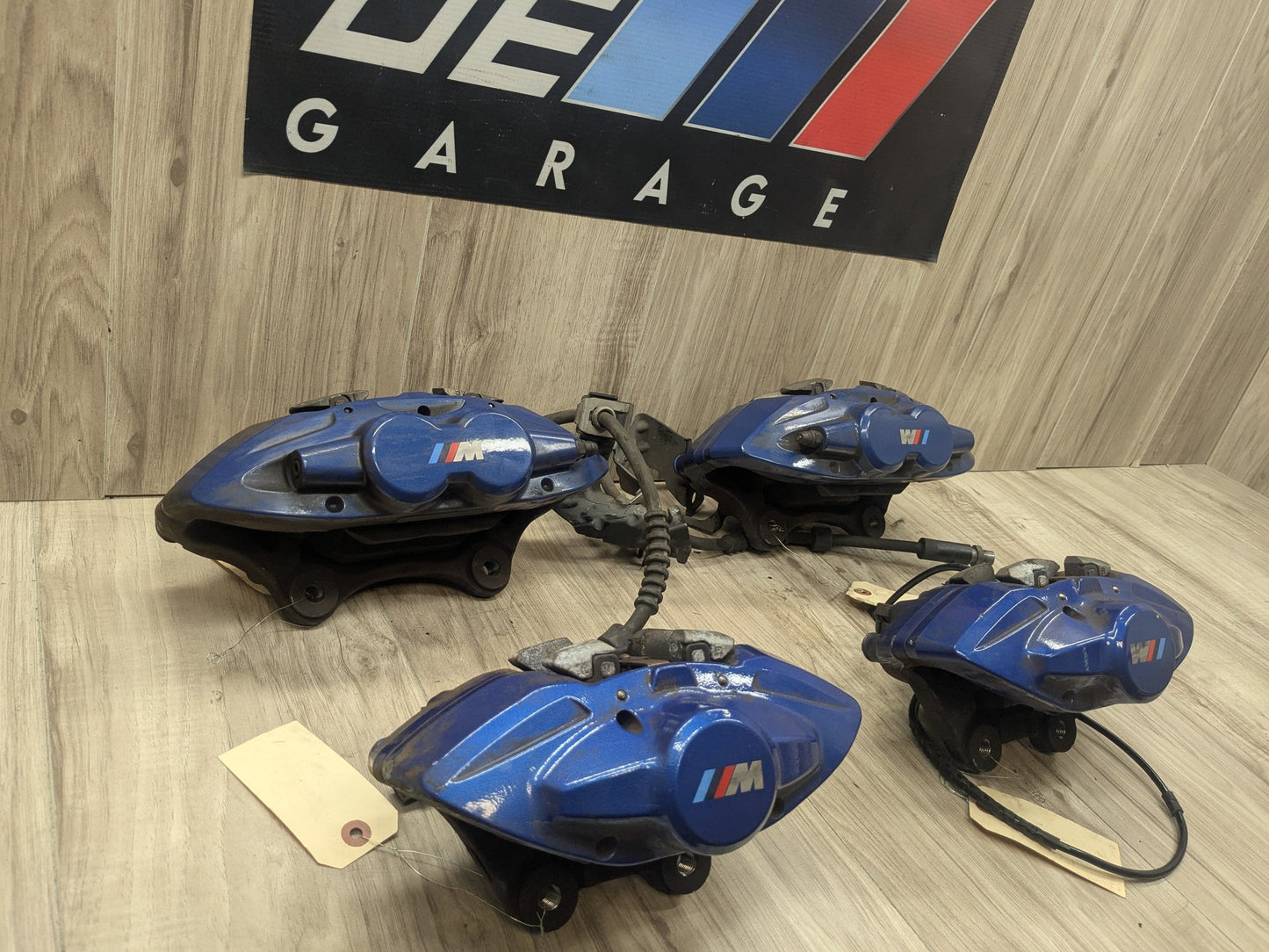 14-20 OEM BMW F22 F23 M235 M240 Front Rear Brake Calipers Brembo SET Blue