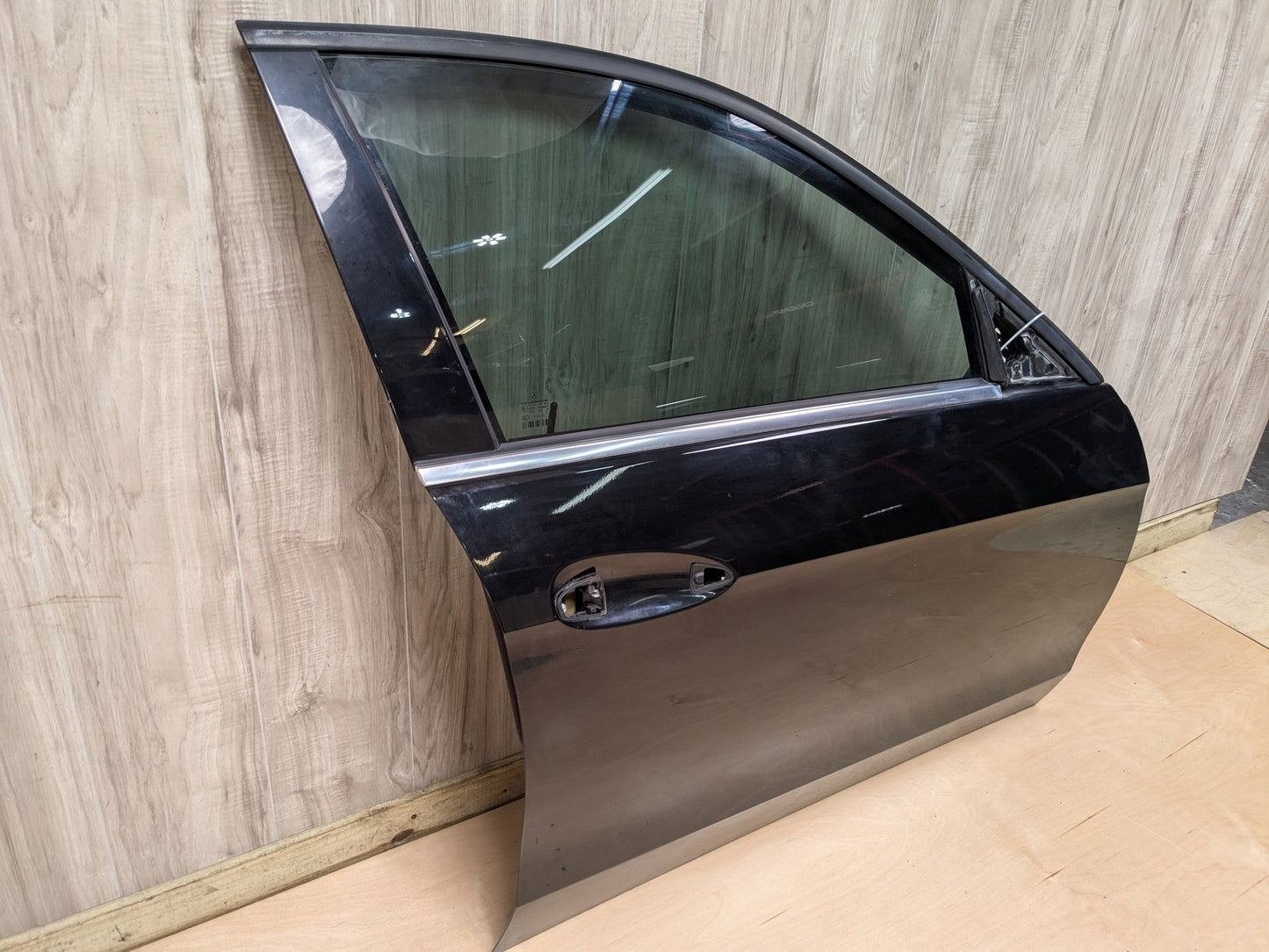 OEM Mercedes W212 E350 E400 E550 Front Right Passenger Door Shell Panel Black 197 (Obsidian black- Metallic finish)