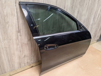OEM Mercedes W212 E350 E400 E550 Front Right Passenger Door Shell Panel Black 197 (Obsidian black- Metallic finish)