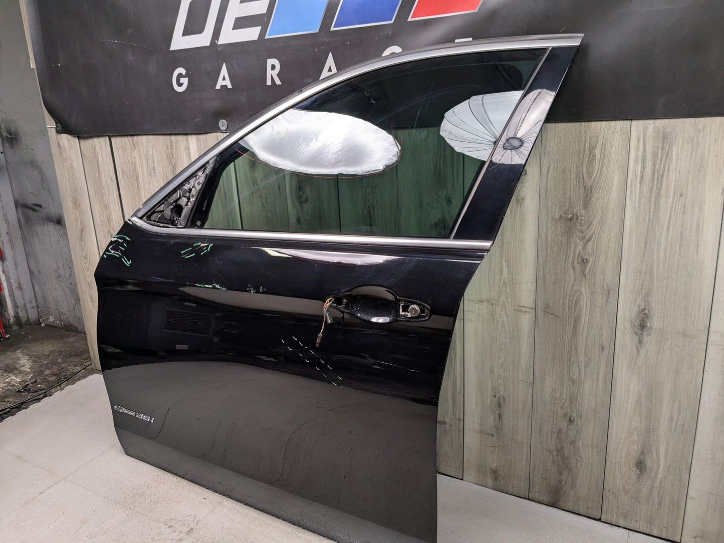 15-19 OEM BMW F16 X6 F86 X6M Front Left Driver Door Shell Panel Black 668 Black SCHWARZ II (668)