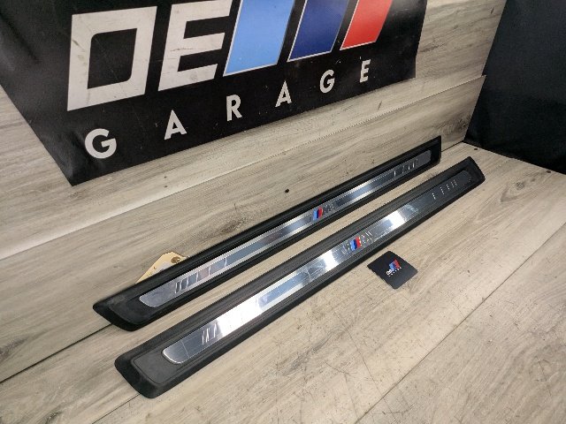 19-24 OEM BMW G23 M SPORT Front Left Right Door Sill Plate Molding Trim PAIR