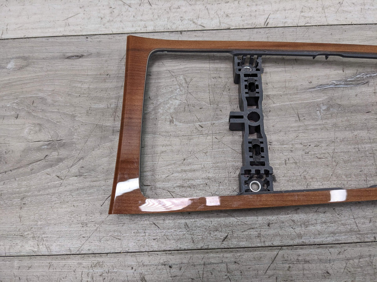 10-16 OEM Porsche Panamera Front Center Console Bezel Trim Wood