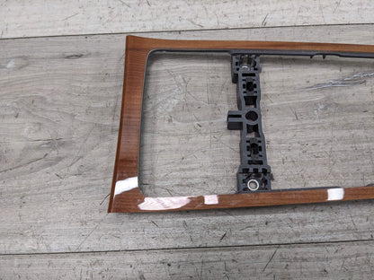 10-16 OEM Porsche Panamera Front Center Console Bezel Trim Wood