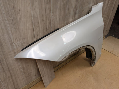 14-18 OEM BMW F15 X5 Front Left Driver Side Fender Panel MINERALWEISS METALLIC (A96)
