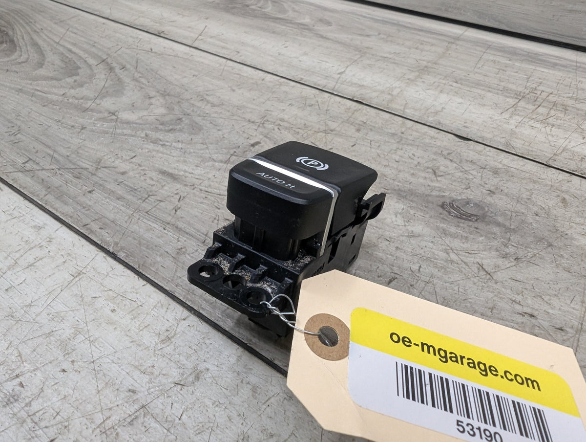 2017-2023 BMW M550i G30 Emergency Parking Brake Switch 9109311 OEM BMW F90 M5 G30 G01 X3 G02 X4 F97 F98 Parking Brake Auto Hold Switch BLACK OEM