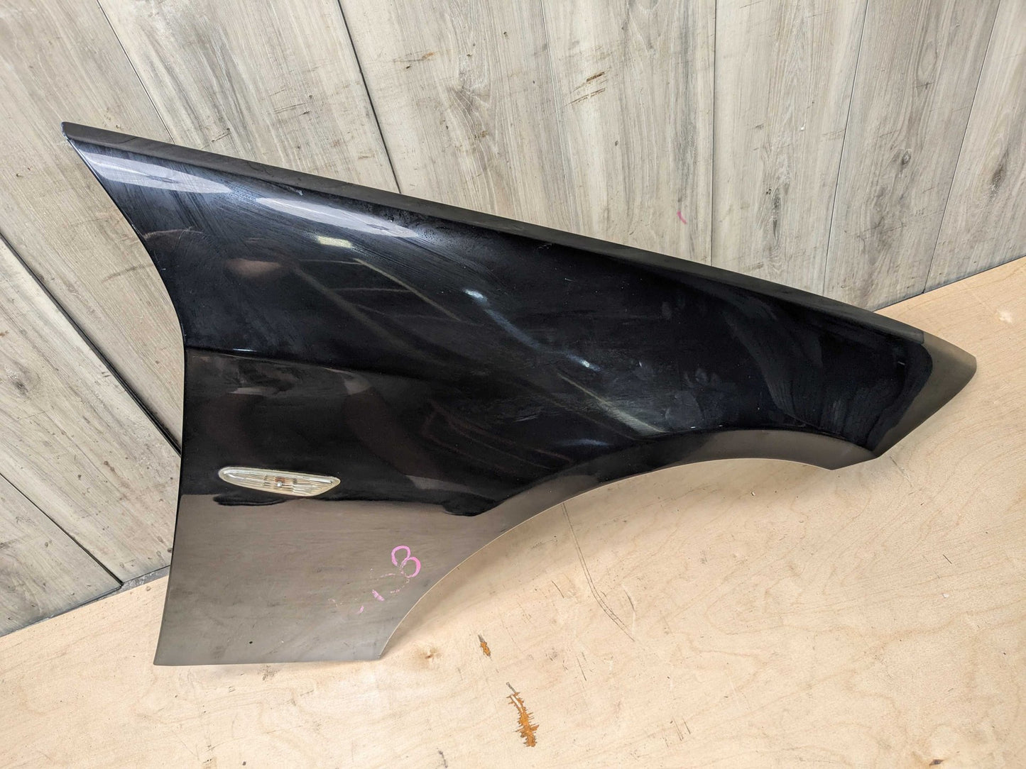 06-11 OEM BMW E90 328 335 Sedan Right Passenger Side Fender Panel Black 668 Black SCHWARZ II (668)