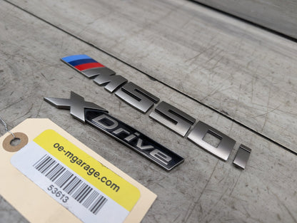 2017-2023 BMW M550i G30- Liftagte Trunk Lid Emblem PN: 8063201