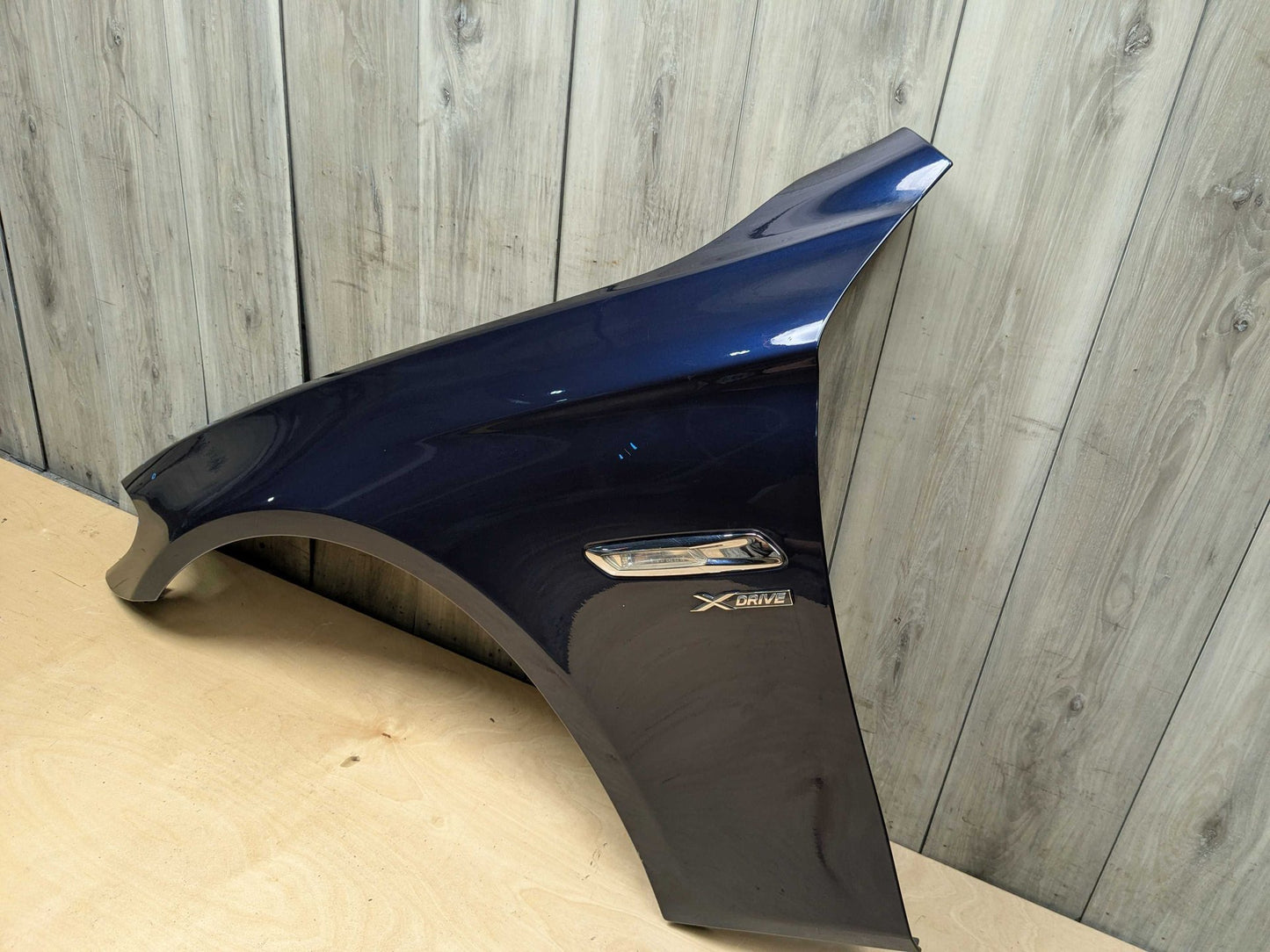 11-16 OEM BMW F10 528 535 550 Left Driver Side Fender Panel Blue A89 IMPERIALBLAU BRILLANTEFFEKT METALLI (A89)
