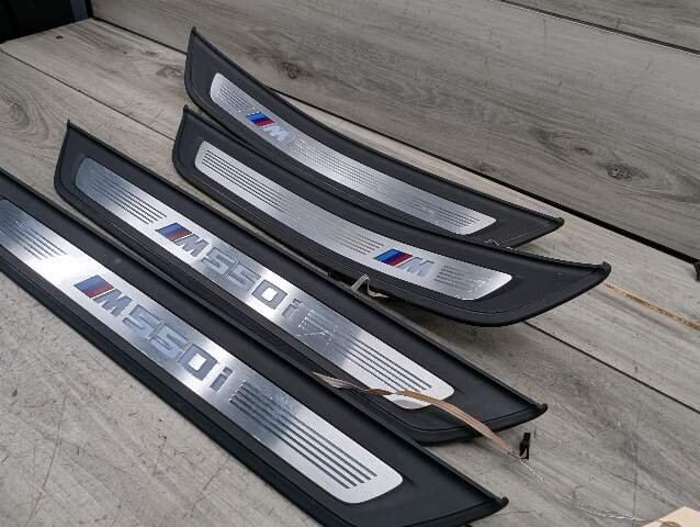 *17-20 OEM BMW G30 530 540 M SPORT Front Rear Left Right Door Sill Cover Trims SET