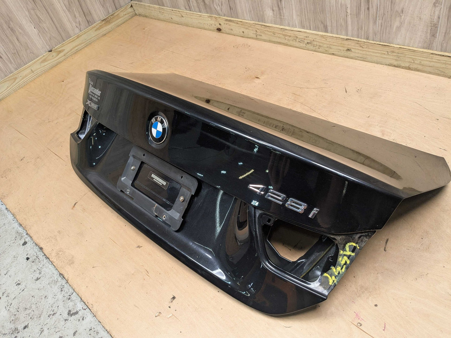 14-20 OEM BMW F32 428 430 435 440 Rear Trunk Lid Panel Deck Shell Black 475 BLACK SAPPHIRE METALLIC (475)
