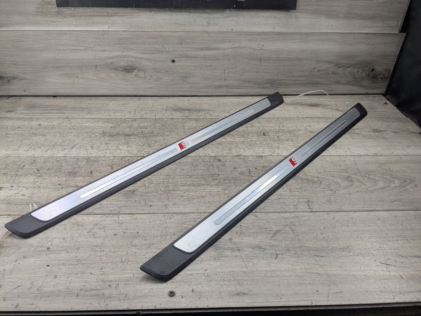 2018-2024 Audi S5 B9 Rear Left Right Scuff Plate Door Sill SET 8W6947417A S Line