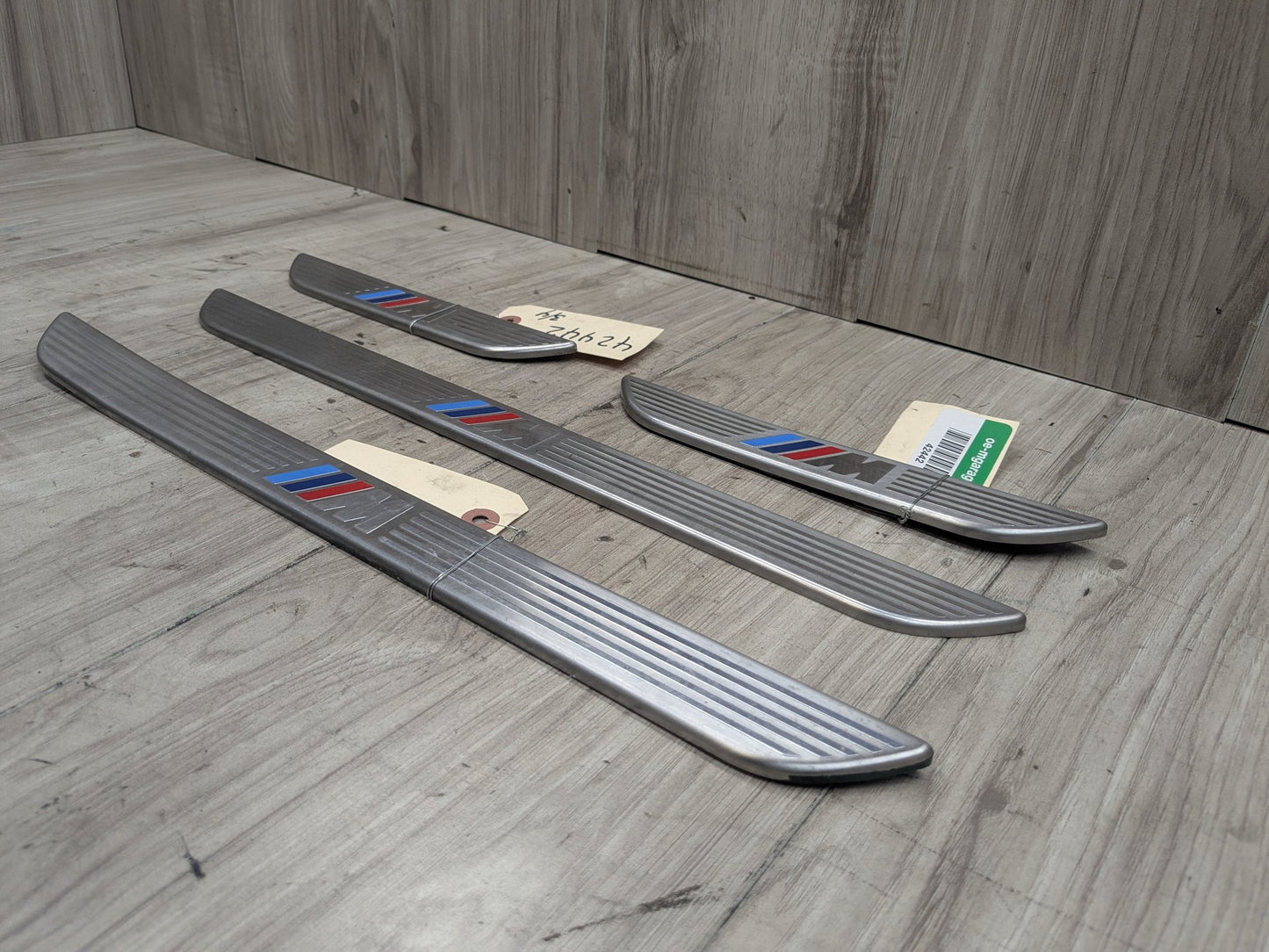 06-14 OEM BMW E70 E71 X5 X6 X5M M Front Rear Door Sill Cover Trim Entrance SET