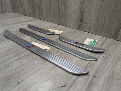 06-14 OEM BMW E70 E71 X5 X6 X5M M Front Rear Door Sill Cover Trim Entrance SET