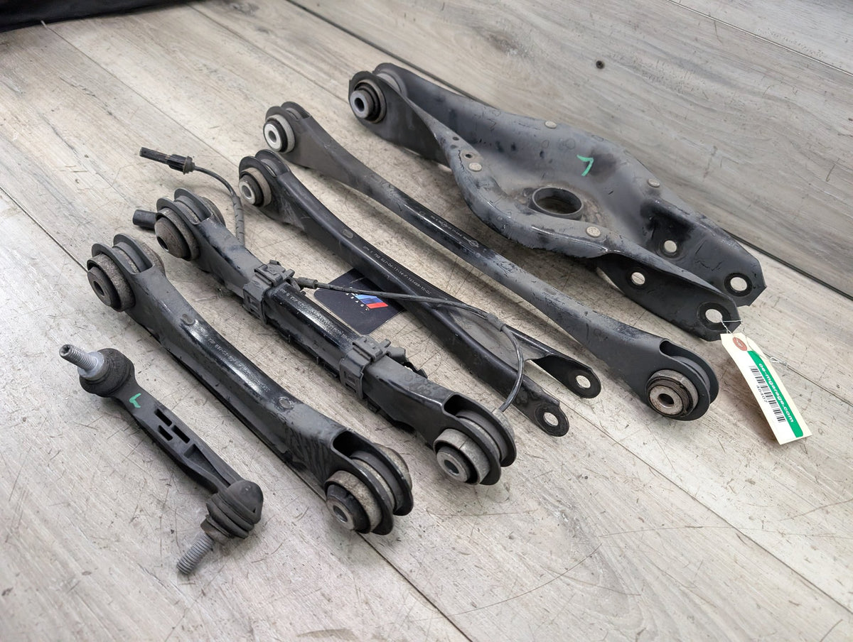 2014 BMW 428i F32 Rear Left Driver Control Arms SET 6792535 OEM BMW F22 F23 F30 F32 F33 F36 Rear Left Driver Upper Lower Control Arm SET