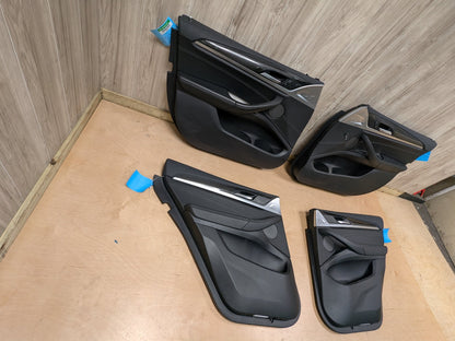 *OEM BMW F97 G01 X3 X3M Front Rear Left Right Door Panel Cards SET CARBON FIBER