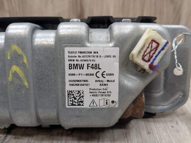 16-22 OEM BMW F39 F48 X1 X2 Front Left Driver Knee Lower Dash Airbag Black