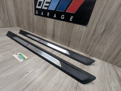 16-20 OEM BMW F22 F87 M2 Front Left Right Door Sills Scuff Plate Trim M SPORT
