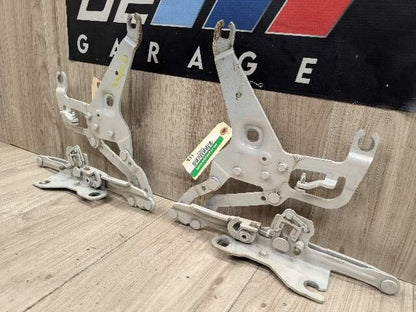 OEM BMW F15 F16 F85 F86 X5 X6 Left Right Hood Hinge Support Bracket SET White