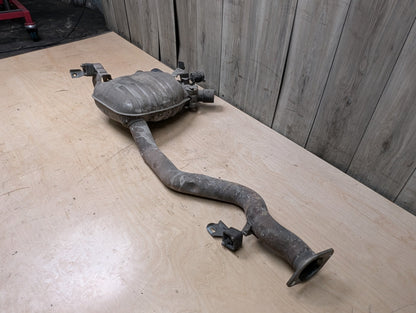 11-13 OEM BMW E82 E88 135 Rear Exhaust Muffler System N55 w/ Tips
