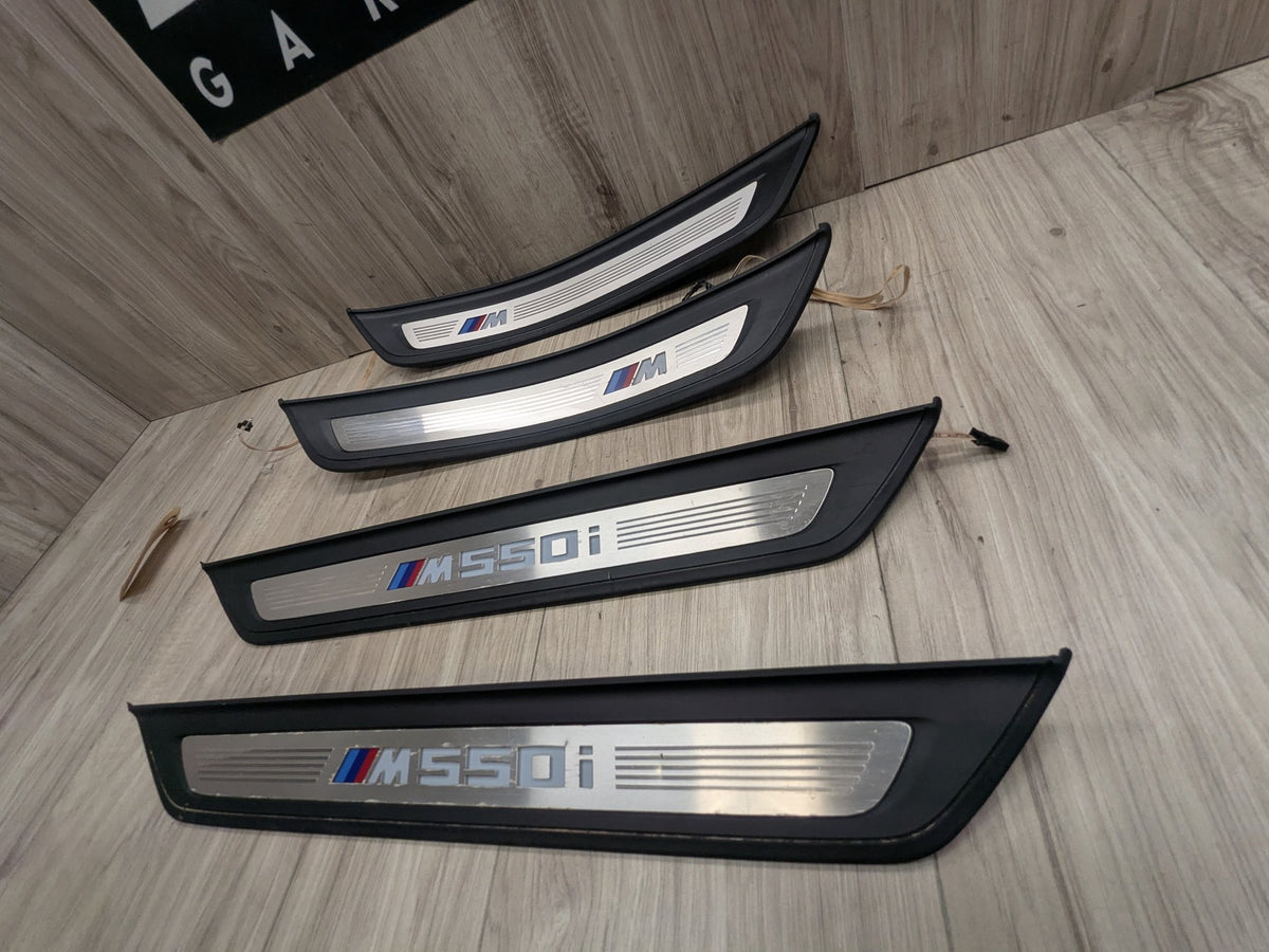 OEM BMW G30 530 540 M550 Front Rear Left Right Illuminated Door Sill Trim SET
