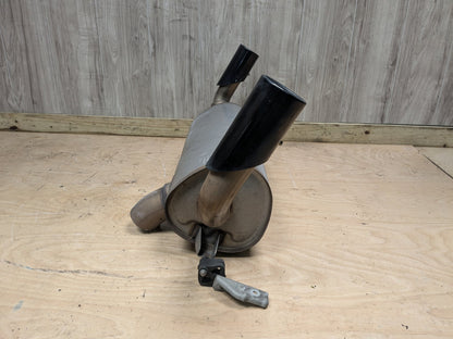 14-17 OEM BMW F22 F23 M235 Engine N55 Dual Exhaust Pipe Muffler w Black Tips