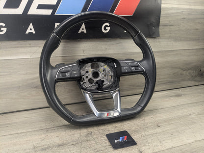 18-20 OEM AUDI Q5 SQ5 SPORT Leather Steering Wheel w/ Switches & Shifters