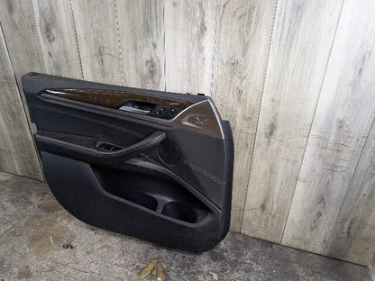 OEM BMW G01 X3 FRONT Left Driver SIde Interior Door Panel Card Trim Cover Black