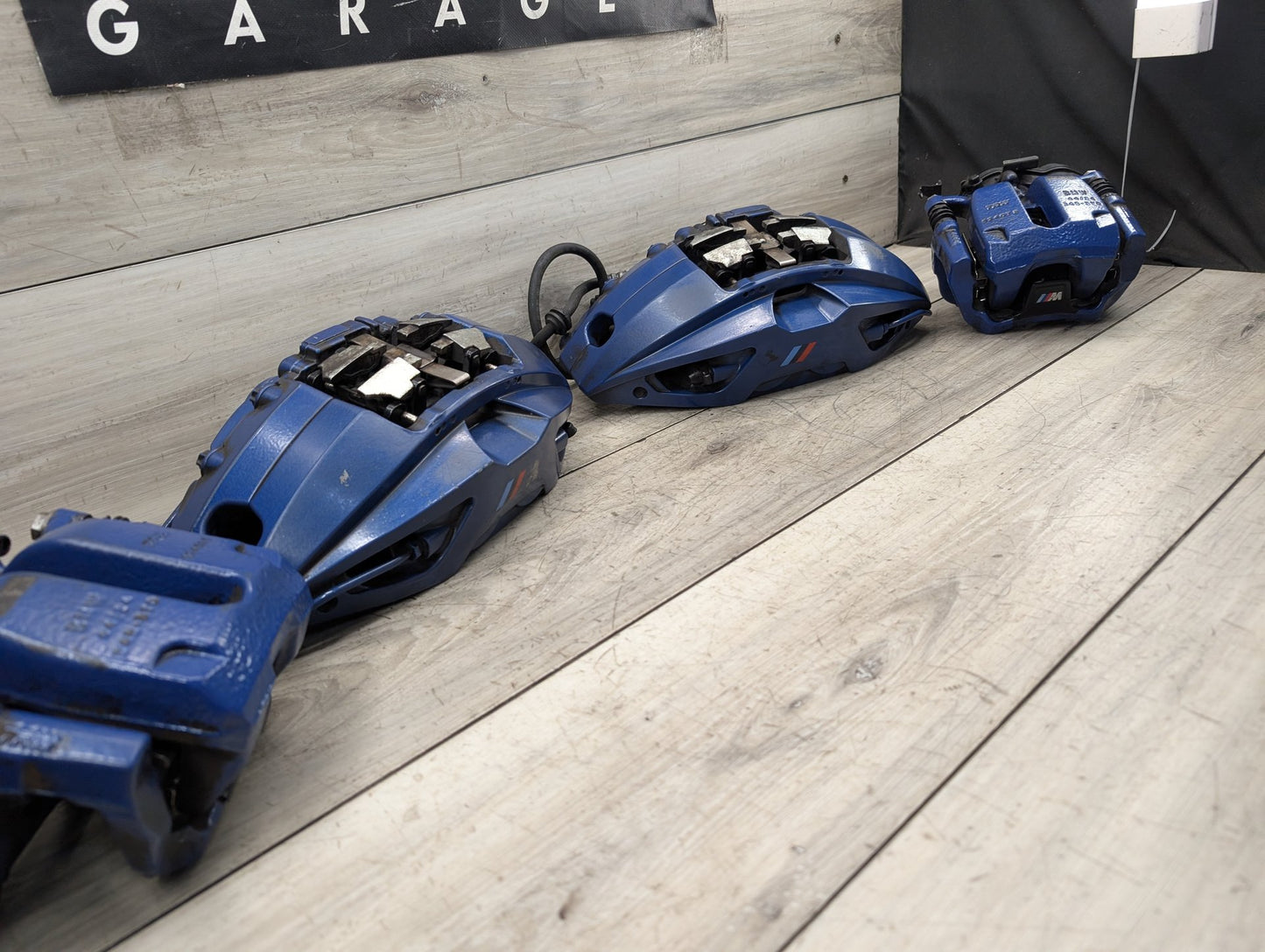 17-23 OEM BMW G30 540 M550 Front Rear Left Right Brake M SPORT Calipers SET Blue
