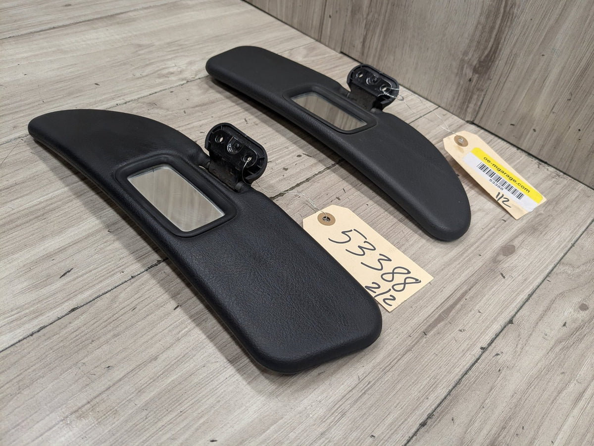 OEM BMW E36 Z3 Left Right Driver Passenger Side Interior Sun visor PAIR Black