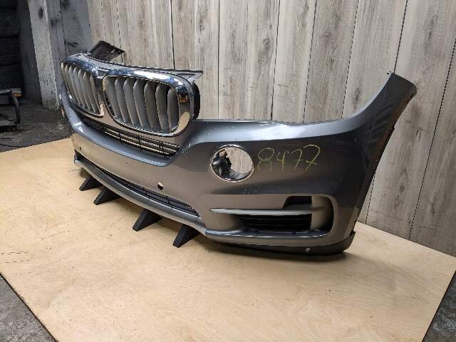 14-18 OEM BMW F15 X5 BASE Front Bumper Cover w/ Upper Grilles Gray A52