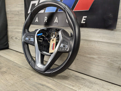 2019 BMW 330i G20 Steering Wheel Assembly 19-21 OEM BMW G20 330 AT Leather Steering Wheel Multifunction W/ Shifters OEM