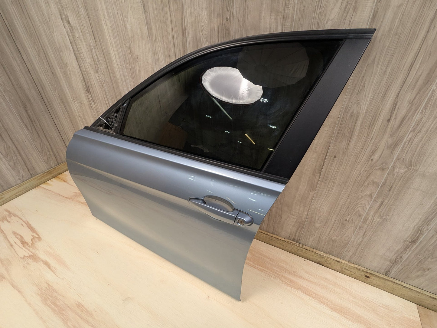 OEM BMW F30 F80 328 330 335 340 M3 Front Left Driver Door Shell Panel Blue B40 LIQUID BLUE METALLIC (B40)