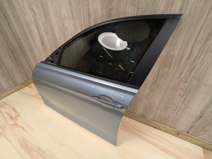 OEM BMW F30 F80 328 330 335 340 M3 Front Left Driver Door Shell Panel Blue B40 LIQUID BLUE METALLIC (B40)