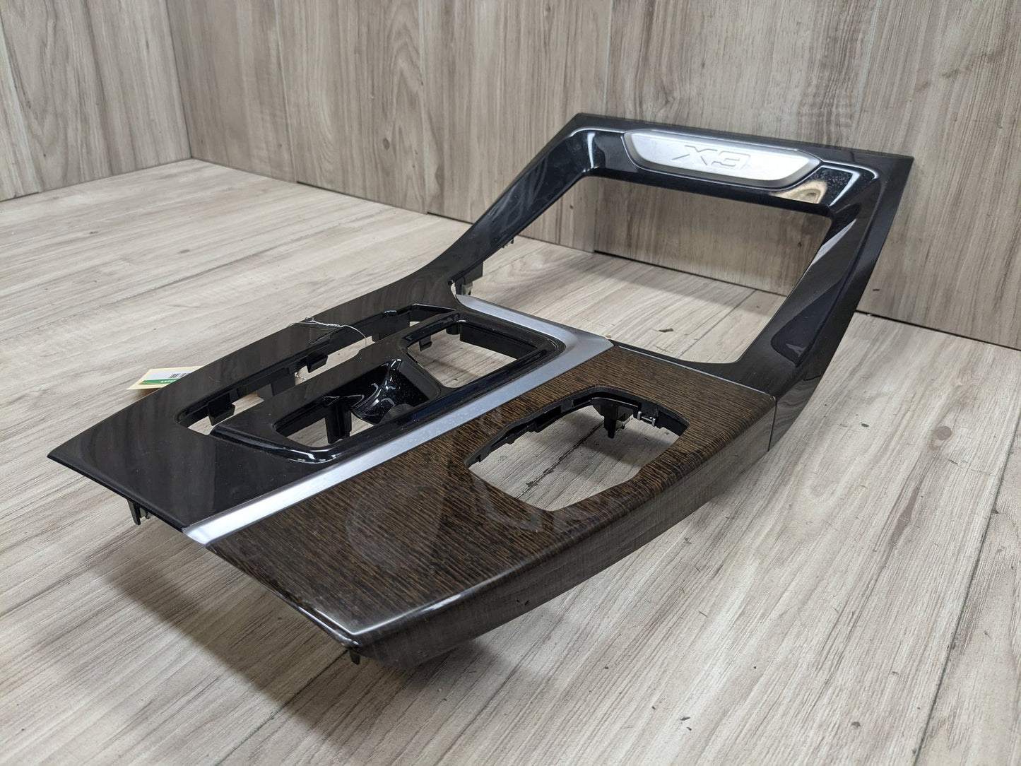 18-21 OEM BMW G01 G02 X3 X4 Center Console Interior Trim Oak Dark High Gloss