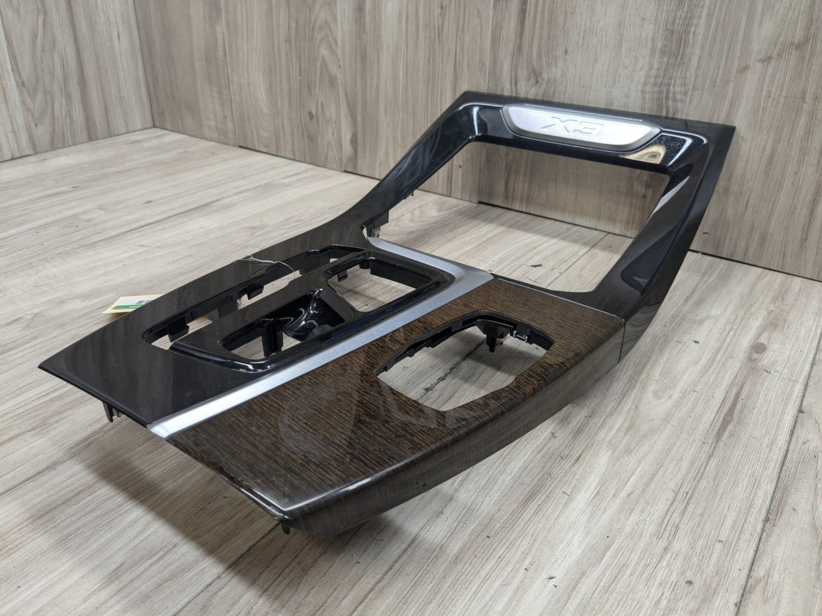 2019 BMW X3 G01 Center Console Trim 6822047 18-21 OEM BMW G01 G02 X3 X4 Center Console Interior Trim Oak Dark High Gloss OEM