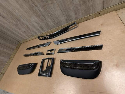 16-19 OEM BMW G12 750 Left Right Center Dash Interior Door Seat Panel Trim SET
