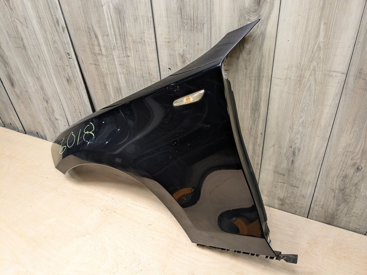 08-13 OEM BMW E82 E88 128 135 Left Driver Side Fender Panel Black SCHWARZ II (668)