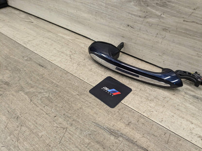 19-21 OEM BMW G30 F90 M5 M8 X5 COMFORT ACCESS Rear Right Door Handle Blue