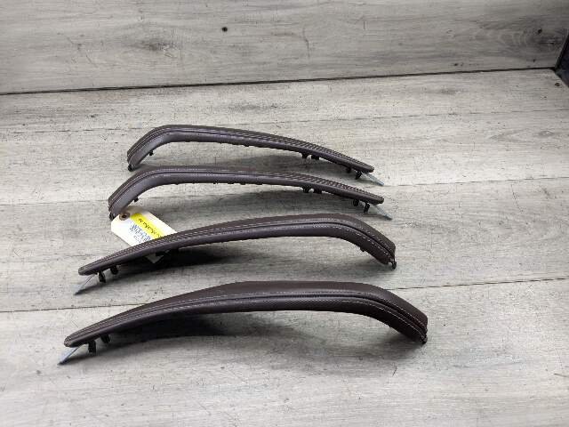 17-20 OEM BMW G30  Interior Front Rear Left Right Door Pull Trim Armrests Brown Leather SET