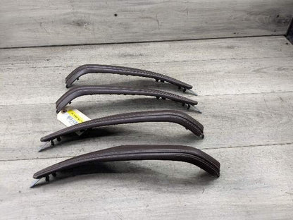 17-20 OEM BMW G30  Interior Front Rear Left Right Door Pull Trim Armrests Brown Leather SET
