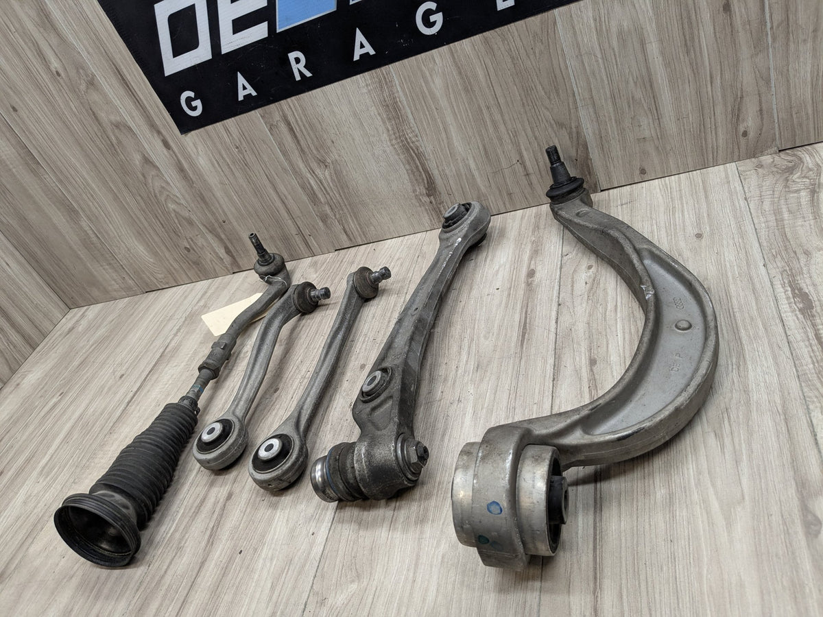 13-17 OEM AUDI A5 S5 Front Right Passenger Upper Lower Control Arm w Tie Rod SET