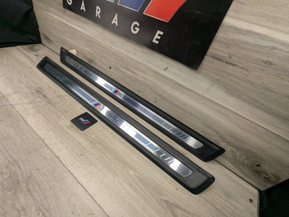 19-24 OEM BMW G23 M SPORT Front Left Right Door Sill Plate Molding Trim PAIR