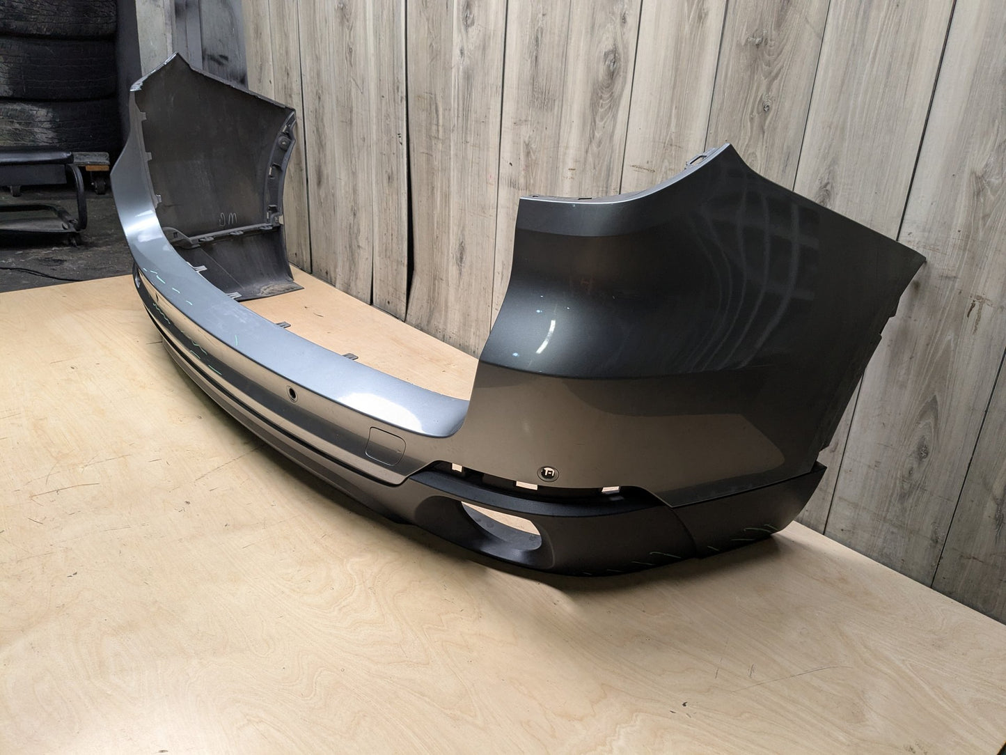 *14-18 OEM BMW F15 X5 Rear Bumper Cover PDC Holes w/ Diffuser N55 N57 Gray A52 SPACEGRAU METALLIC (A52)